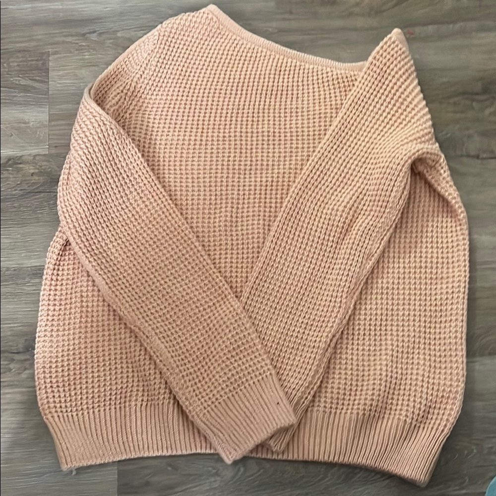 Cozy Pink Knit Sweater